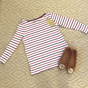 Old Navy Red, White, Navy Stripe T-shirt 👚!!